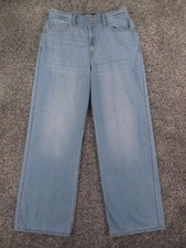 Hollister Jeans Womens 6R Light Wash Ultra High Rise Baggy Wide Leg Denim 28x29