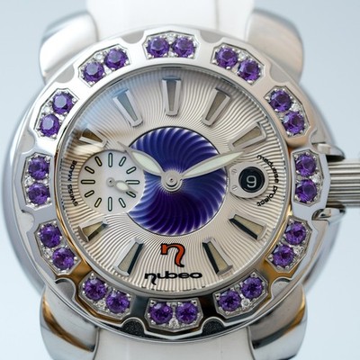 Nubeo Medusse Project stainless steel Diamond bezel 47mm New old stock Watch