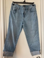 Women's Talbots Everyday Relaxed Ankle Jeans Light Wash Size 10P