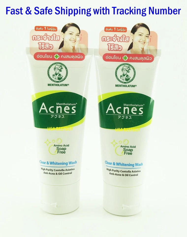 Mentholatum MEJOR Espuma Facial Blanqueadora para el Acné Antibacteriana Cuidado de la Piel Mancha Foto 4 de 4