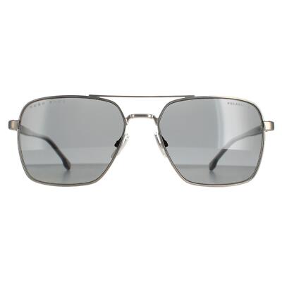 Hugo Boss Sonnenbrille BOSS 1045/S R81 M9 Mattes Ruthenium Grau Polarisiert