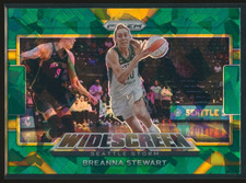 Breanna Stewart 2022 Panini Prizm WNBA Widescreen Green Ice Prizm #11