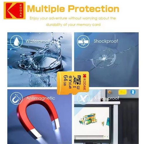 🔥Micro SD Card 64GB KODAK UHS-I U3 V30 A1 Ultra Performance 4K Full HD - Picture 4 of 9
