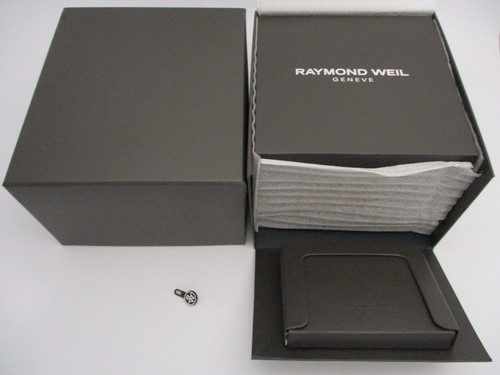 RAYMOND WEIL Watch Presentation Box Automatic Instruction Guarantee Books Card + - Picture 7 of 13