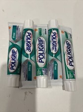 Super Poligrip Zinc Free Denture  Partials Adhesive Cream 2.4oz ea 4.8 Total