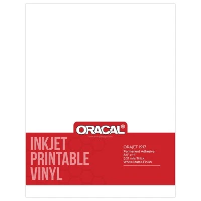 Oracal Inkjet Printable Permanent Adhesive Vinyl