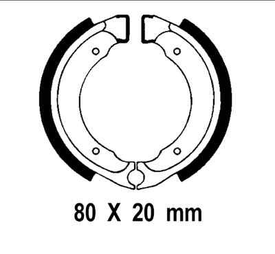 Marshall Racing Brake Shoes MS323SQ EBC 614