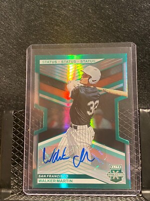 Walker Martin 2023 Elite Extra Status Die-Cut Auto #32/32 (Jersey #) - Giants