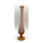 Vtg. Fenton Lily of the Valley  Cameo Opalescent 11" Swung Pedestal Bud Vase