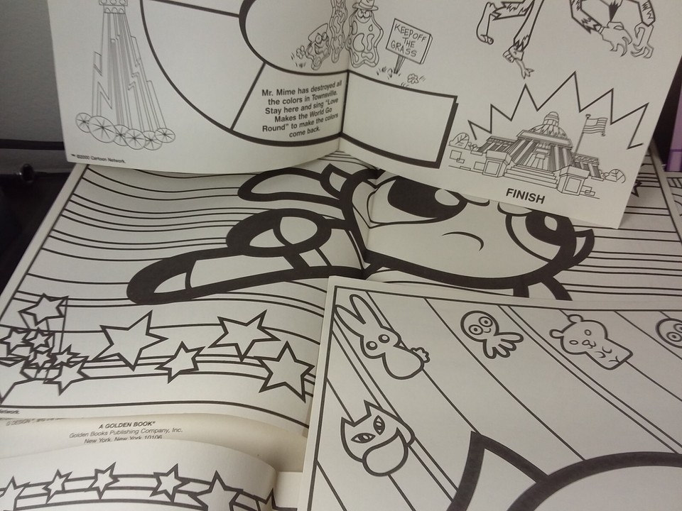 The Powerpuff Girls Poster & Coloring book Cartoon Network 2000 | eBay