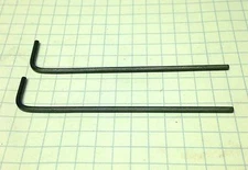 TWO 3/32" LONG ARM - (Allen) HEX KEYS /   ALLOY STEEL -  INCH / SAE  USA
