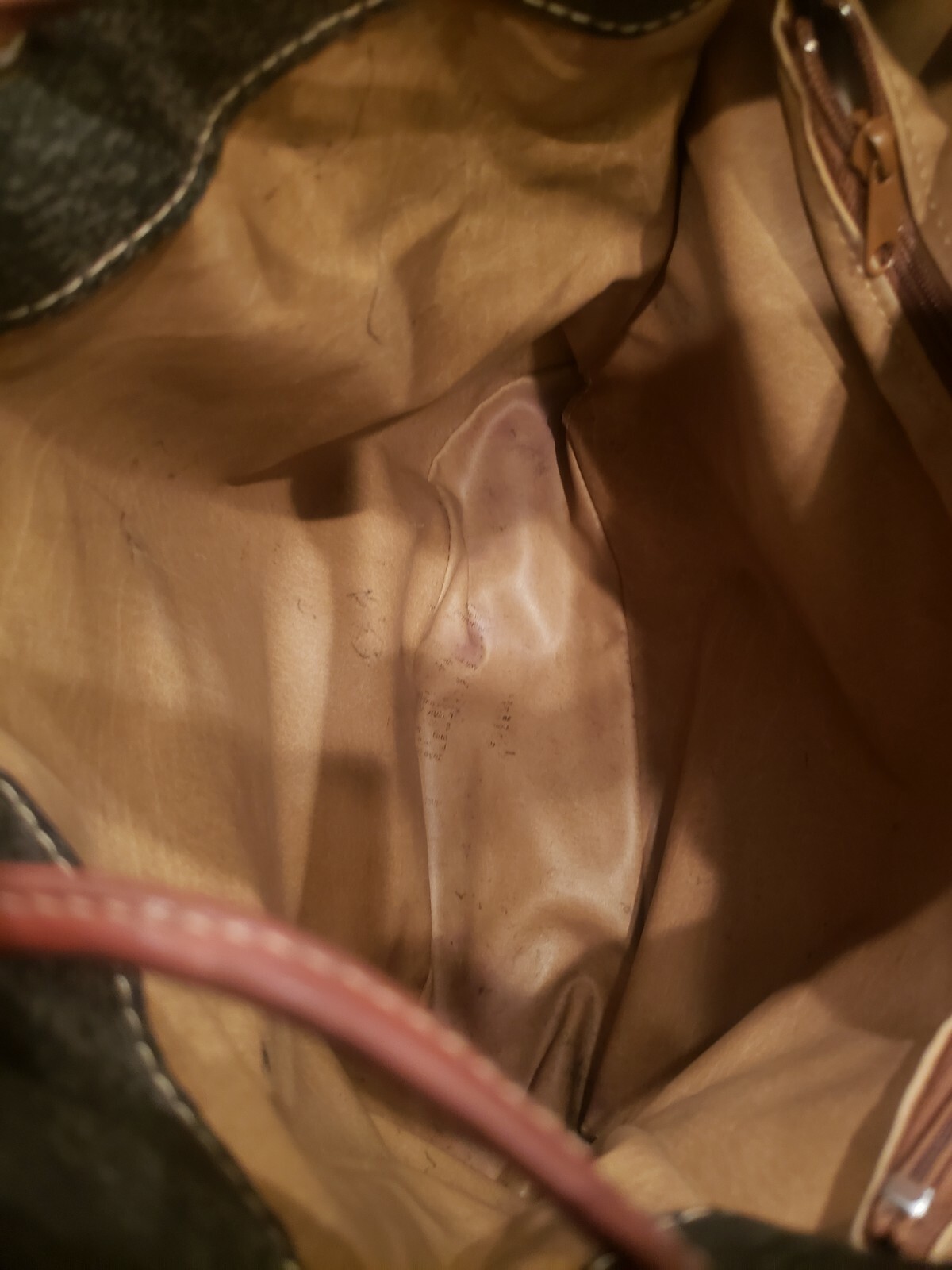 Texier Backpack Leather Brown Great Condition Vin… - image 8