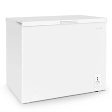 Freestanding Chest Freezer 199L Food Garage Storage Safe White Baridi DH111 A