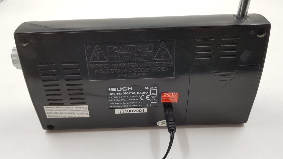 Bush DAB FM Digital Radio Portable Model NE3116 eBay