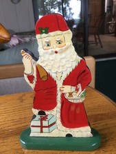 Santa Claus Wood Textured Stand Up 7.5 Glossy...