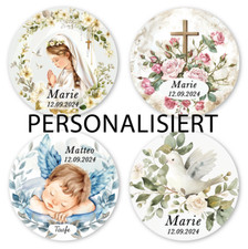 Personalisiert Aufkleber Taufe Kommunion Jung...