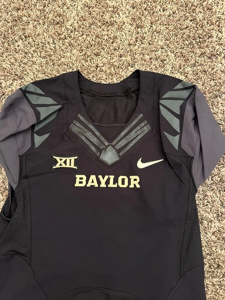 Nike Baylor Bears University Team Issued Football Jersey Black/Gold Size 40 - Image 3 of 4