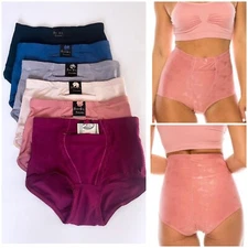 3/6 High Waist Brief Frontal pocket With Zipper Money Travel safe Panty Bottom 5