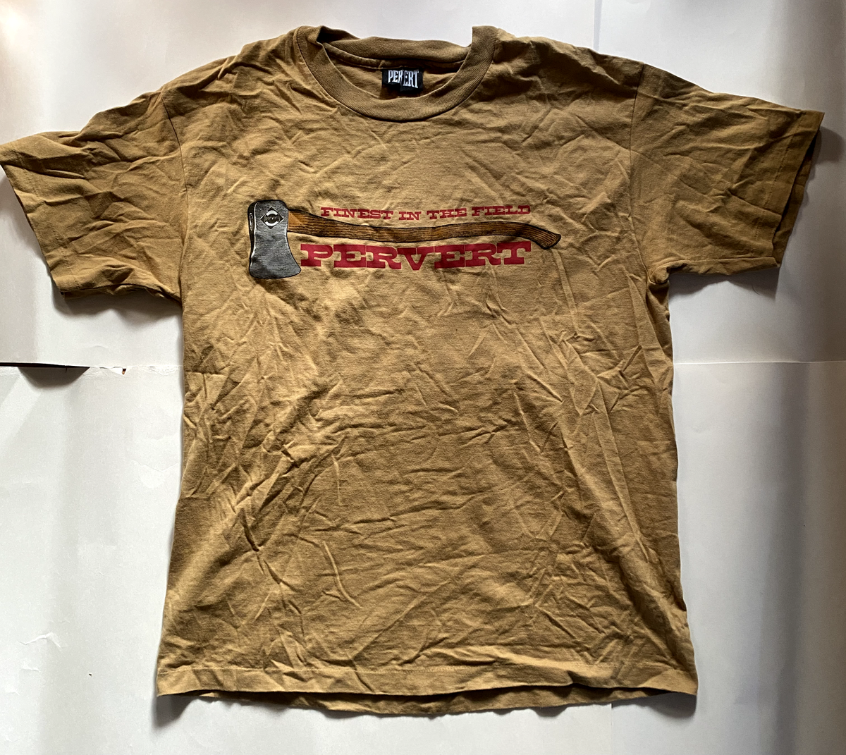 Vintage Pervert Finest In The Field T-Shirt Hip Hop Skateboarding