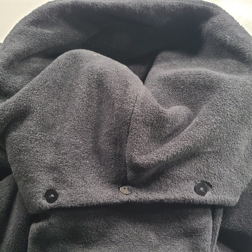 Kristen Blake Women Med Wool Blend Raven Hooded Trench Coat Pockets Lined Long - Picture 8 of 13
