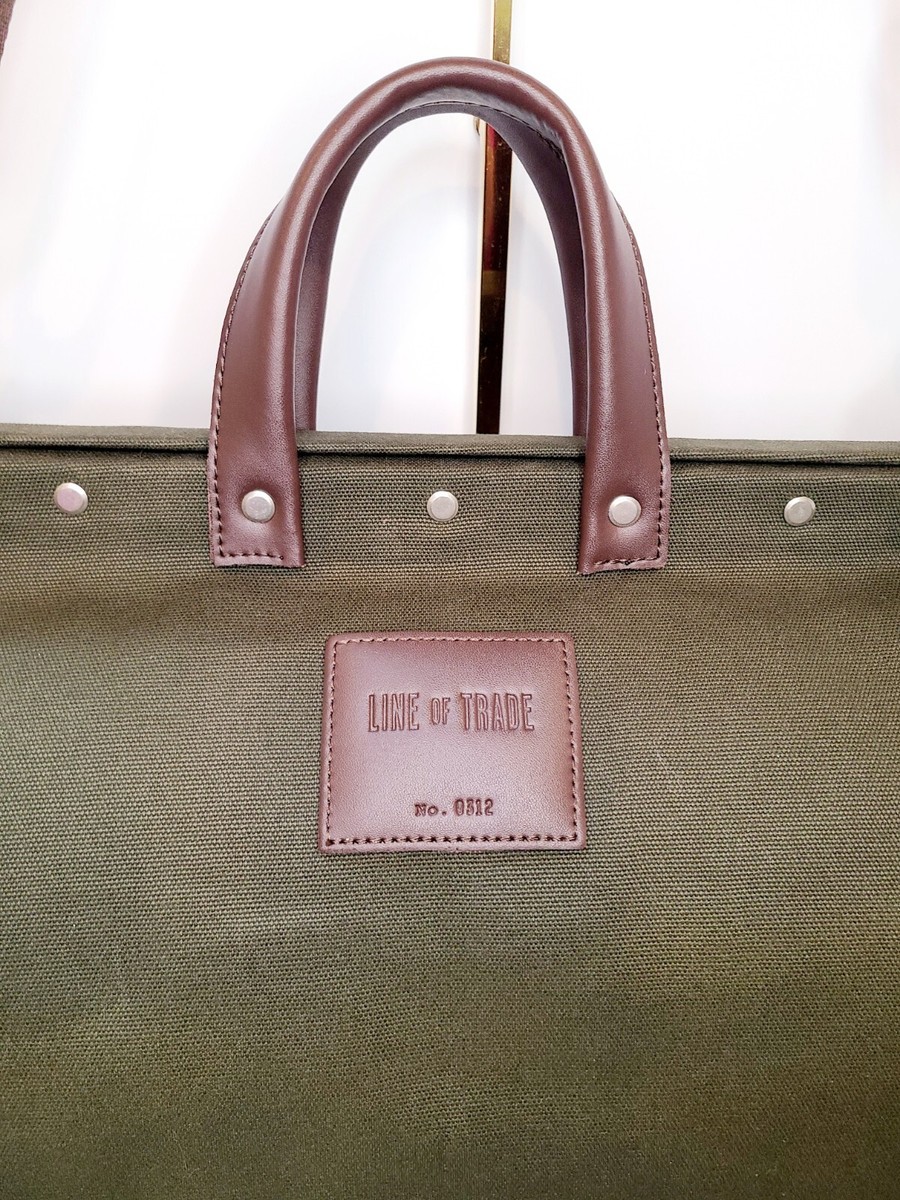 LINE OF TRADE GREEN CANVAS WEEKENDER BAG #0312 NEW | eBay