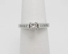 .65CT Natural Diamond Solitaire Engagement Wedding Bridal Ring 14K White Gold