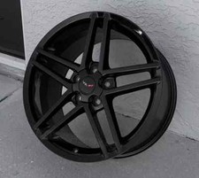 Black C6 Z06 Corvette Wheels 17x9.5 Set Fits 1993-2002 Camarofirebird 88-96 C4