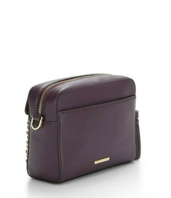 $245 NWT REBECCA MINKOFF WOVEN CHAIN CAMERA LEATHER BAG IN  display picture 2