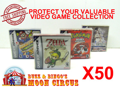50x NINTENDO GAME BOY ADVANCE GAME BOX - PROTECTIVE BOX PROTECTOR SLEEVE CASE