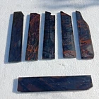 6 250 x 50mm NATURAL MULTI OBSIDIAN PREFORMS SLAB FOR KNAPPING KNIFE ARROWHEAD