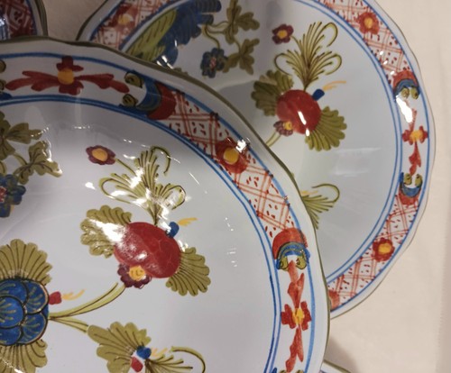 5 Imolarte Blaue Nelke 6 5/8" Salatteller Faenza Italien Keramik Keramik - Bild 7 von 12