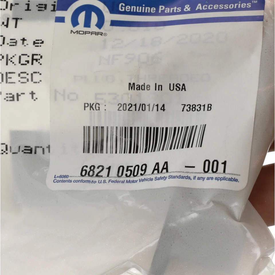 2013-2025 RAM 2500 3500 4500 5500 ENGINE OIL DRAIN PLUG OEM NEW MOPAR 68210509AA - Imagem 4 de 4