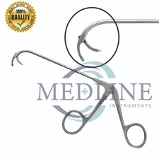 Antrum Polyp Grasping Retrograde Opening with 10cm Curved Shaft ENT Instruments