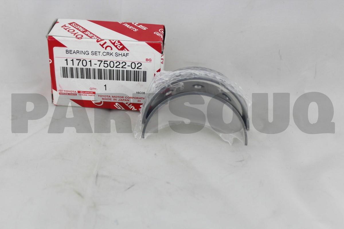 117017502202 Genuine Toyota BEARING, CRANKSHAFT 11701-75022