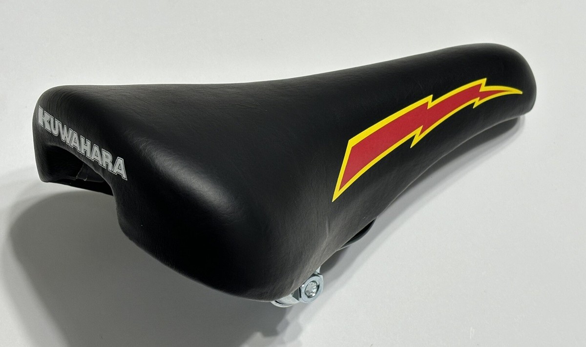 KUWAHARA BMX BICYCLE LIGHTNING SADDLE ( OFICIAL LICENSED KUWAHARA BMX BICYCLE LIGHTNING SADDLE ( OFICIAL LICENSED