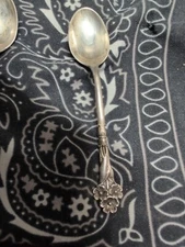 Set/8 Reed & Barton HARLEQUIN Assorted Sterling Silver Demitasse Spoons (#2)