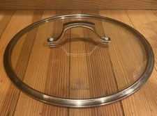 Calphalon Stls Steel Glass Pot Pan Lid 11.5” Total Diam. For 11” Inside Diameter
