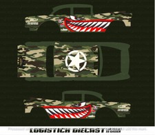 Universal 1/64 Water Slide Decals For Hot Wheels '55 Chevy Gasser a1
