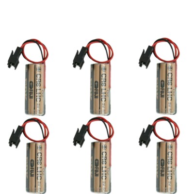 New 6PCS CR8.LHC 17450 3V PLC FDK CR8 LHC Battery with Plug Backup Power Source