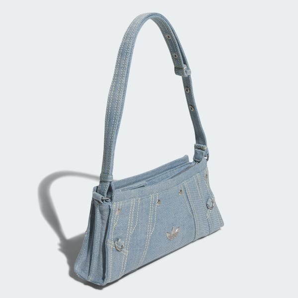 Adidas Denim Shoulder Bag Womens - Light Blue / JL7666