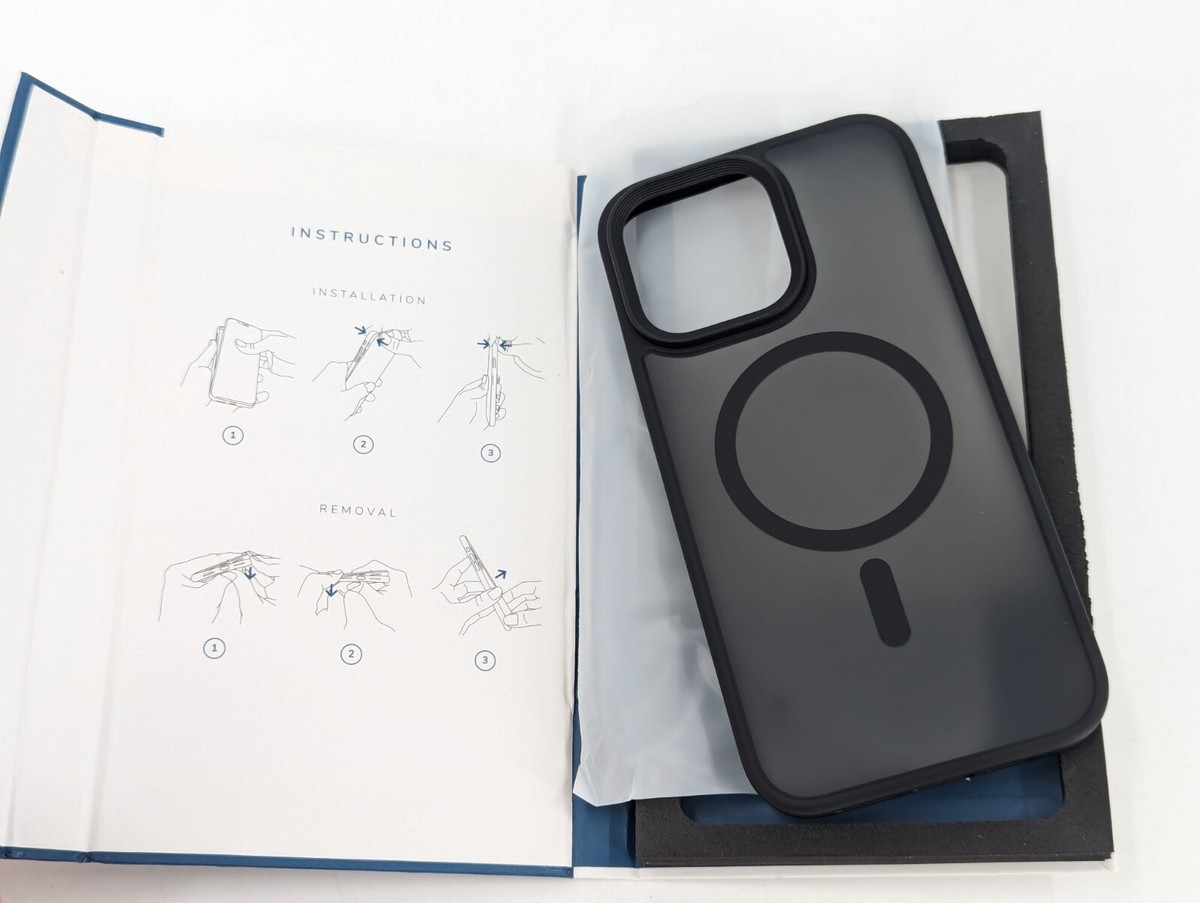 Bare Armour For iPhone 14 Pro Max Black Back Cover With Wireless