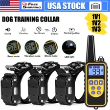 Electric Pet Dog Training E-Collar Anti Bark Remote Control Obedience Shock USA
