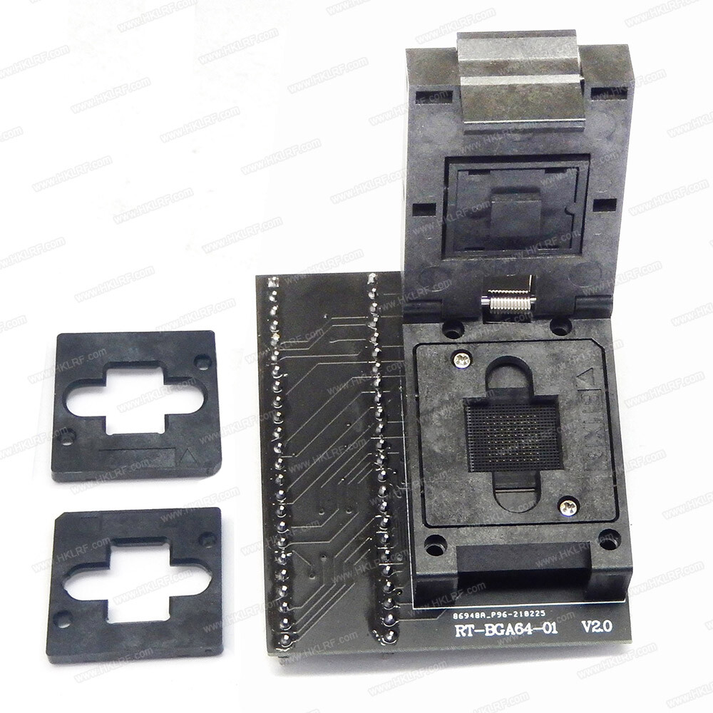 RT-BGA64-01 1.0mm Spacing Frame 11*13mm EMMC Adapter for RT809H