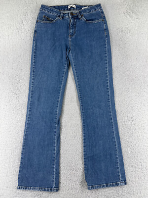 Lee Pants Women Blue Denim Jeans Bootcut Western Cotton Blend Stretch  Low-Rise