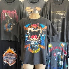 Vintage 1990s taz Harley Davidson Biker T-shirt