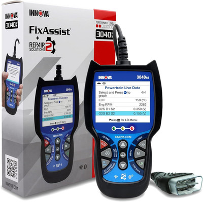 INNOVA 3040RS, OBD2 Scanner, Live Data Streamer, Battery/Alt Tester, Reset...
