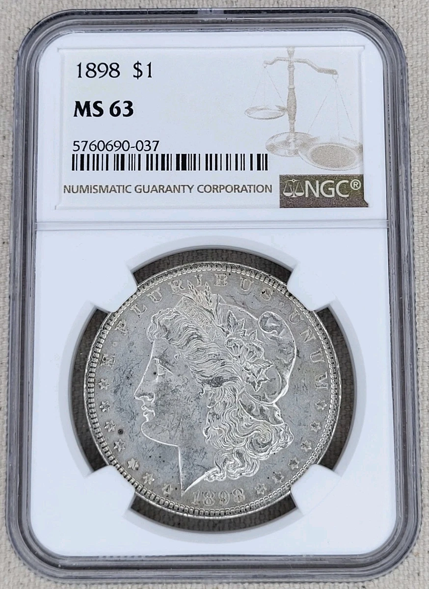 MS 63 Graded 1898 Year Morgan US Dollars (1878-1921) for sale | eBay