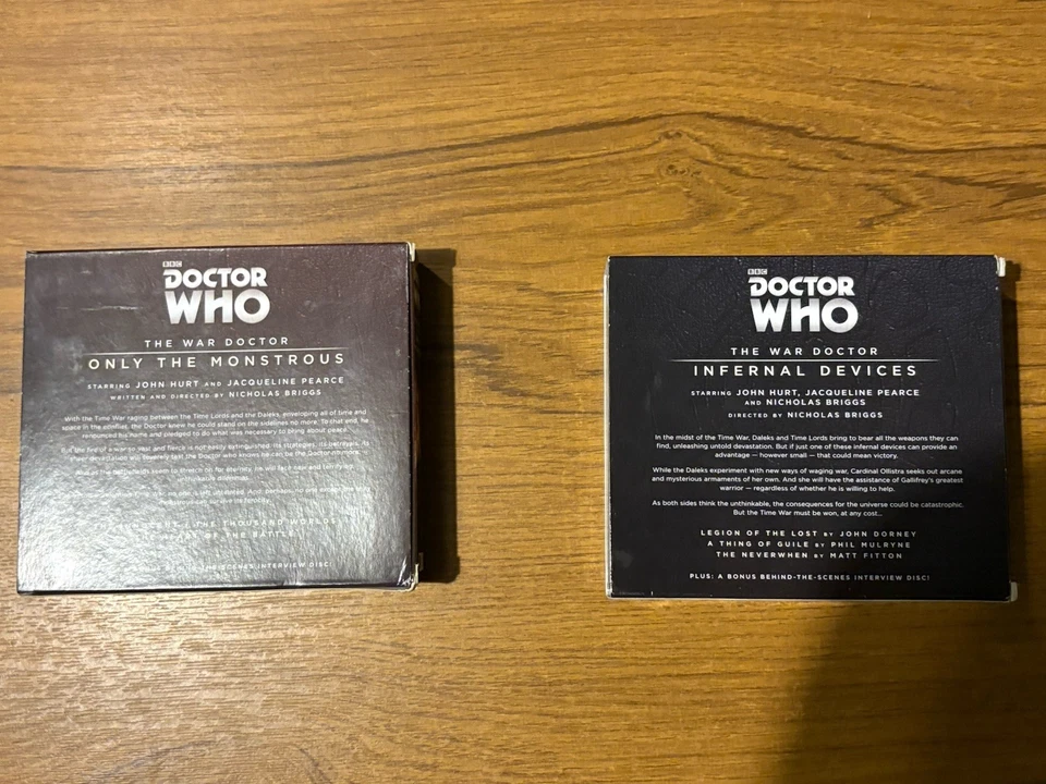 Doctor Who: The War Doctor(CD)Only the Monstrous Big Finish And Infernal Devices - Image 2 of 2