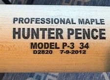 Hunter Pence  2012 Game Used Bat.  Phillies. Giants, Astros. Rangers. Great use