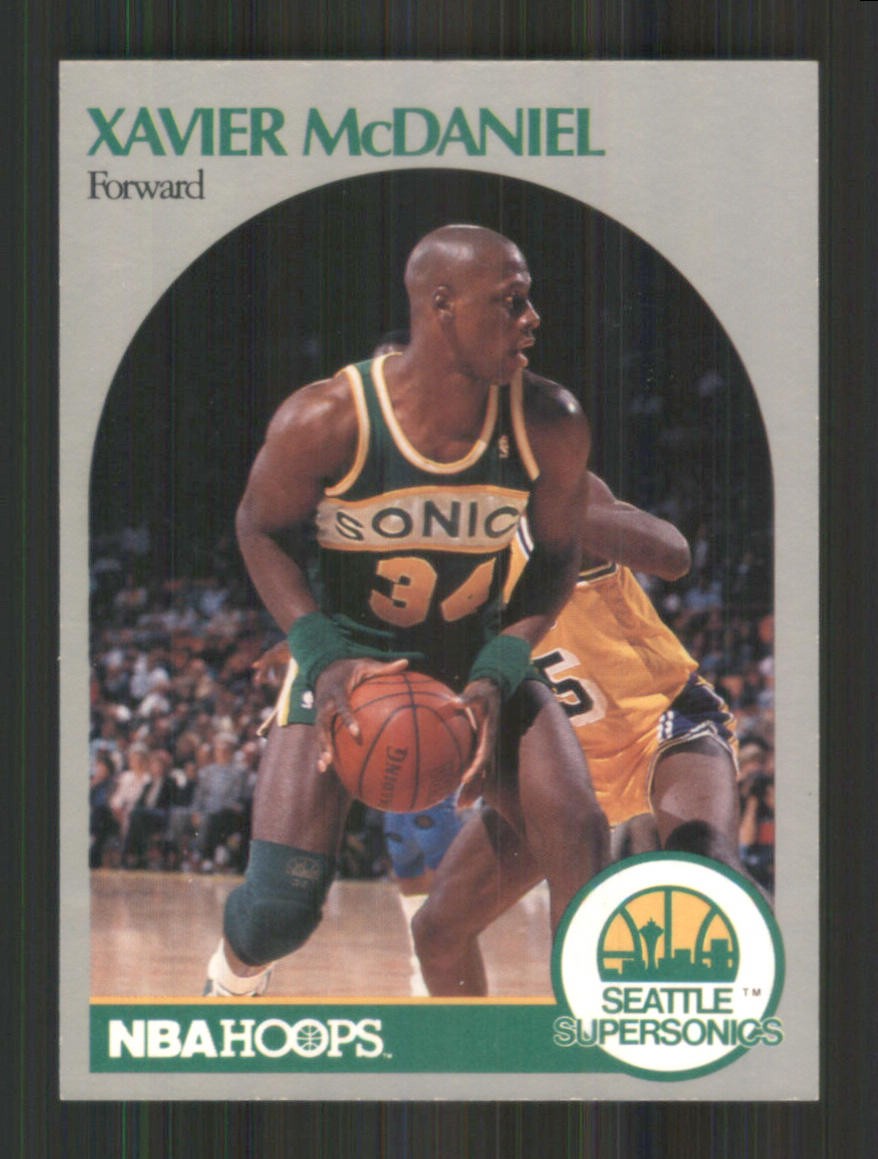 1990-91 Hoops #280 Xavier McDaniel Seattle SuperSonics 44025